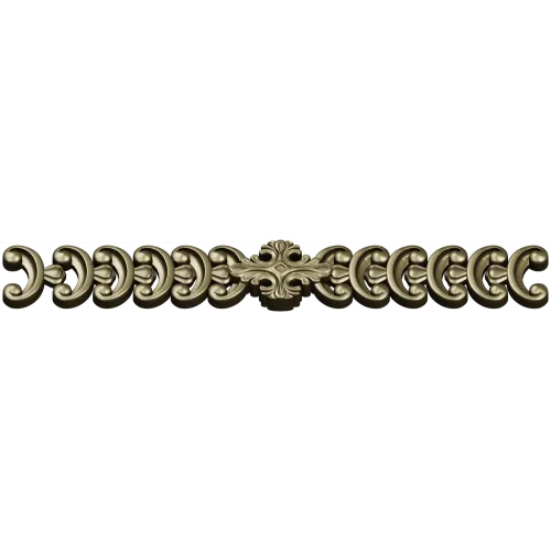 Baroque C-Scroll Border - STL 3D model for CNC