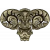 Ornate Acanthus Scroll STL for CNC Milling - High-Relief Decorative Applique