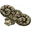 Ornate Acanthus Scroll STL for CNC Milling - High-Relief Decorative Applique