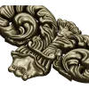 Ornate Acanthus Scroll STL for CNC Milling - High-Relief Decorative Applique