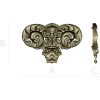 Ornate Acanthus Scroll STL for CNC Milling - High-Relief Decorative Applique