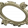 Ornate Oval Cartouche STL - Decorative Frame 3D Model for CNC