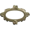 Ornate Oval Cartouche STL - Decorative Frame 3D Model for CNC