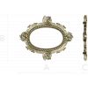 Ornate Oval Cartouche STL - Decorative Frame 3D Model for CNC