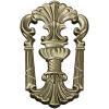 Regal shell cartouche - detailed STL 3D model for CNC