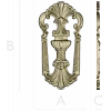 Regal shell cartouche - detailed STL 3D model for CNC