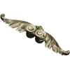 Winged Acanthus Cartouche - STL 3D model for CNC