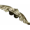 Winged Acanthus Cartouche - STL 3D model for CNC