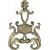Ornate Vertical Cartouche STL for CNC