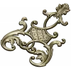 Ornate Vertical Cartouche STL for CNC