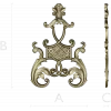 Ornate Vertical Cartouche STL for CNC