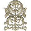 Ornamental cartouche 3D model STL for CNC milling