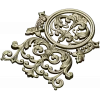 Ornamental cartouche 3D model STL for CNC milling