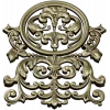 Ornamental cartouche 3D model STL for CNC milling