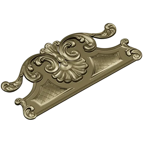 Рокайльный картуш в барочном стиле - 3D модель STL для ЧПУ