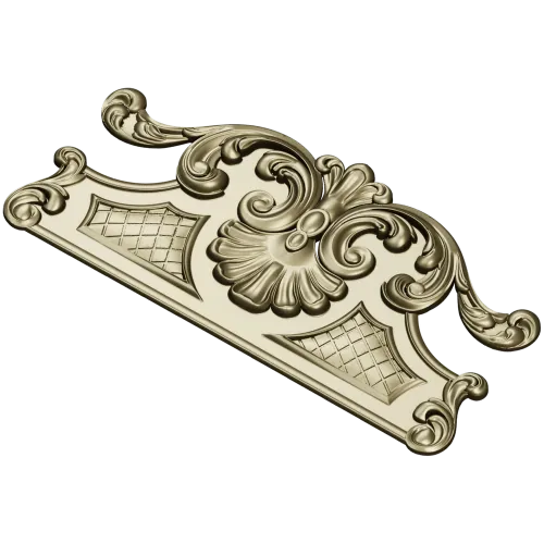 Рокайльный картуш в барочном стиле - 3D модель STL для ЧПУ