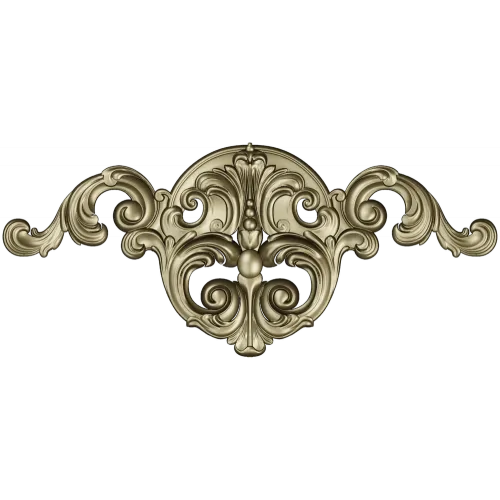 Imperial Rocaille Applique - STL 3D model for CNC carving