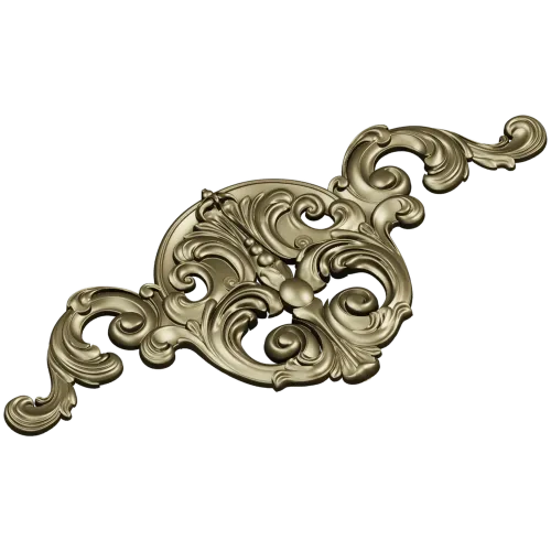 Imperial Rocaille Applique - STL 3D model for CNC carving
