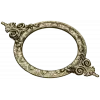 Ornate Round Cartouche - STL 3D model for CNC