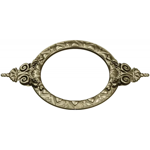 Ornate Round Cartouche - STL 3D model for CNC