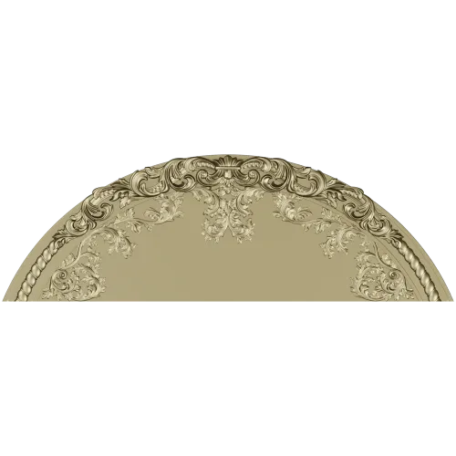 Baroque Semicircular Pediment STL