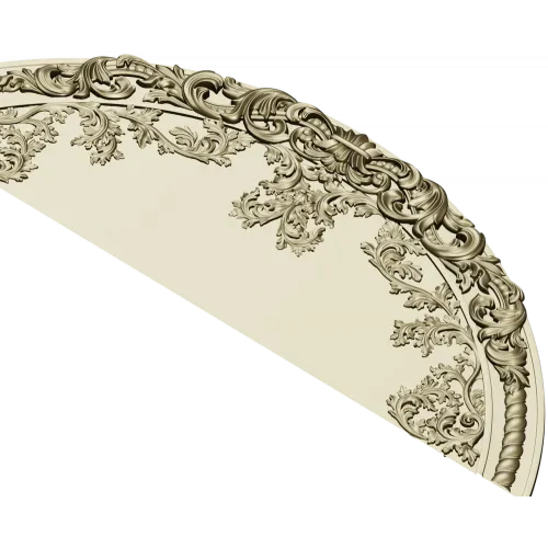 Baroque Semicircular Pediment STL