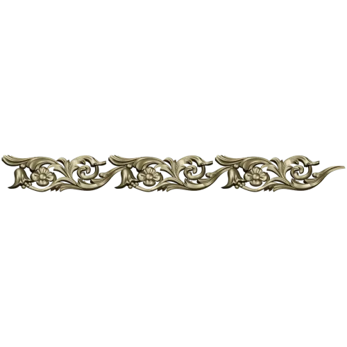 Ornate Floral Scroll Border STL for CNC