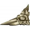 Floral Flame Corner STL model for CNC carving