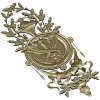 Classical Laurel Horn Cartouche - STL 3D Model for CNC
