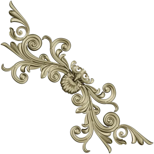 Acanthus Corner STL 3D Model for CNC Router