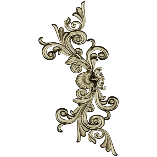 Acanthus Corner STL 3D Model for CNC Router