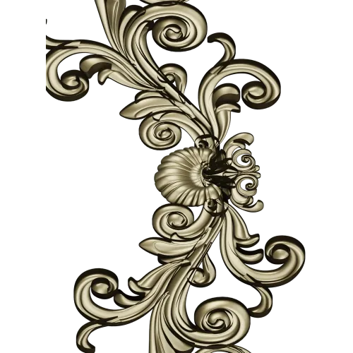 Acanthus Corner STL 3D Model for CNC Router