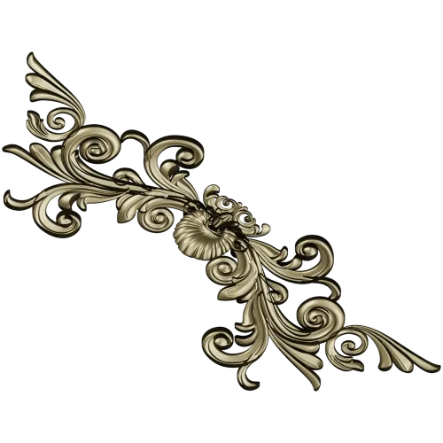 Acanthus Corner STL 3D Model for CNC Router