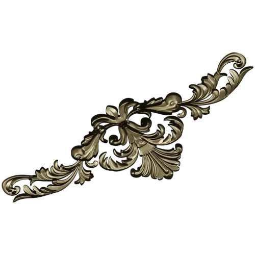 Rococo acanthus cartouche - STL 3D model for CNC