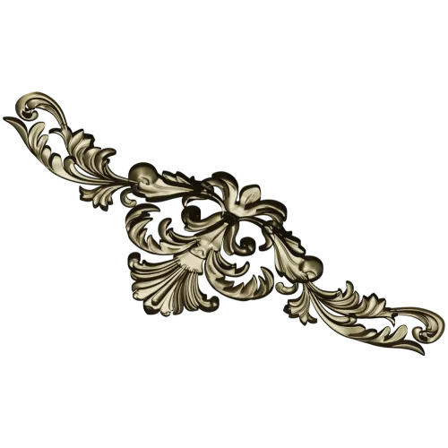 Rococo acanthus cartouche - STL 3D model for CNC