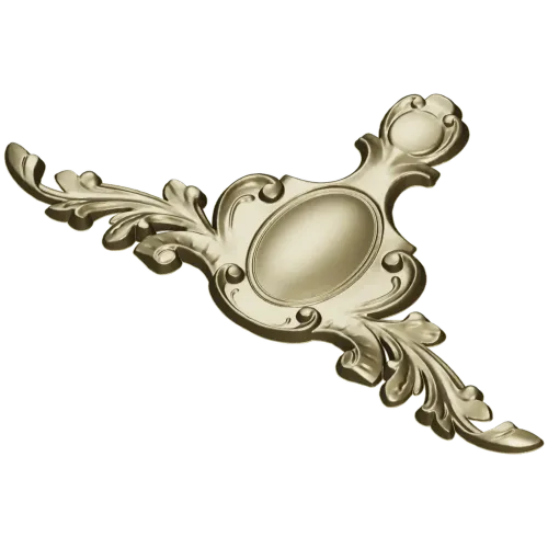 Baroque Cartouche STL for CNC Milling