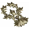 Regal Acanthus Cartouche STL 3D Model