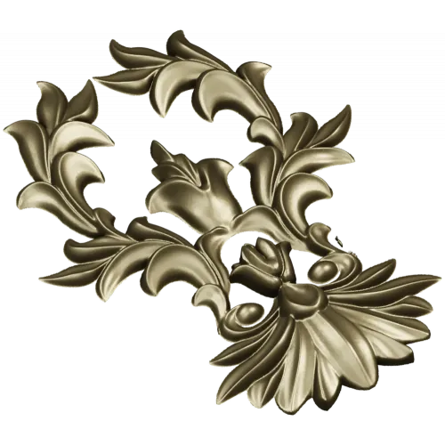 Regal Acanthus Cartouche STL 3D Model