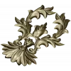 Regal Acanthus Cartouche STL 3D Model