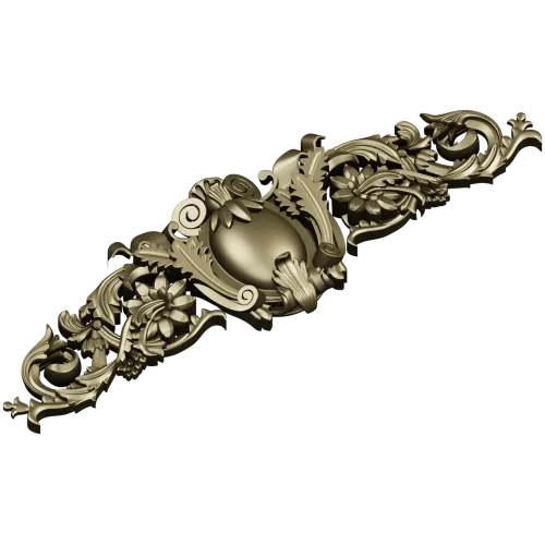 Aurelia Cartouche - decorative STL 3D model for CNC milling