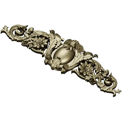 Aurelia Cartouche - decorative STL 3D model for CNC milling