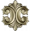 Acanthus Rocaille STL 3D Model for CNC Milling