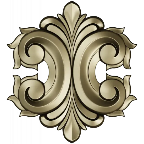 Acanthus Rocaille STL 3D Model for CNC Milling