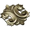 Acanthus Rocaille STL 3D Model for CNC Milling