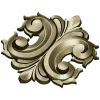 Acanthus Rocaille STL 3D Model for CNC Milling