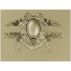 Laurel Ribbon Cartouche - STL 3D model for CNC