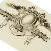 Laurel Ribbon Cartouche - STL 3D model for CNC