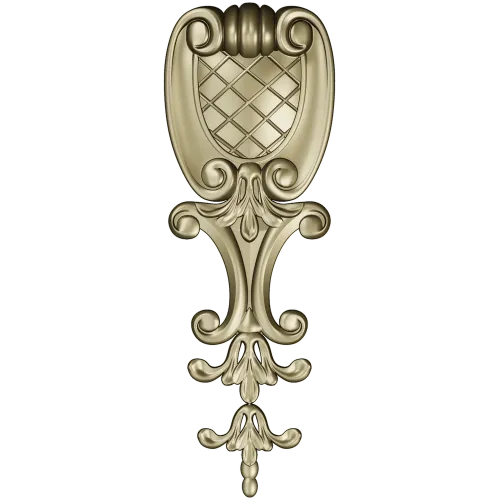 Baroque Acanthus Shield - STL 3D model for CNC
