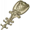 Baroque Acanthus Shield - STL 3D model for CNC