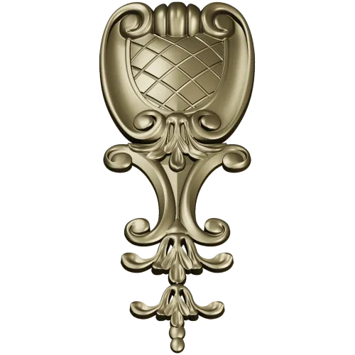 Baroque Acanthus Shield - STL 3D model for CNC